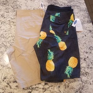 NWT Mens swim short and khaki short bundle